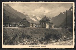Frutigen, Neuer Bahnhof mit Gebirgspanor