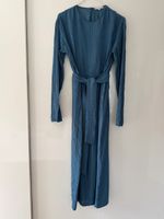 Blue longsleeve maxi dress size S wedding guest 