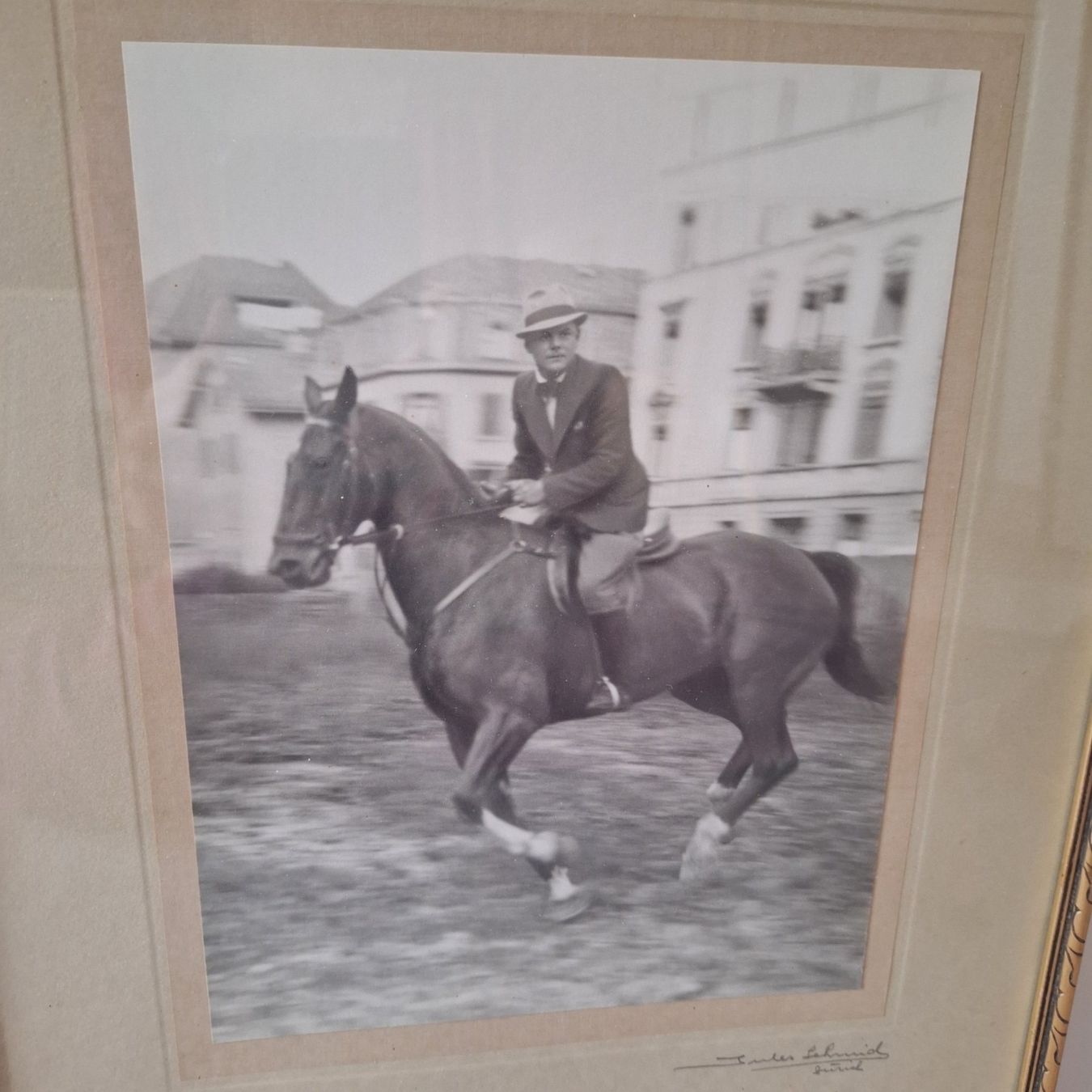 Foto & Immagini: Vintage Bild, Reiter, schwarz-weiss – Usato da Winterthur venduto da Goldpipau 1