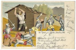 Uli  Rotach  in  der  Schlacht am Stoss 17.Juni 1405.