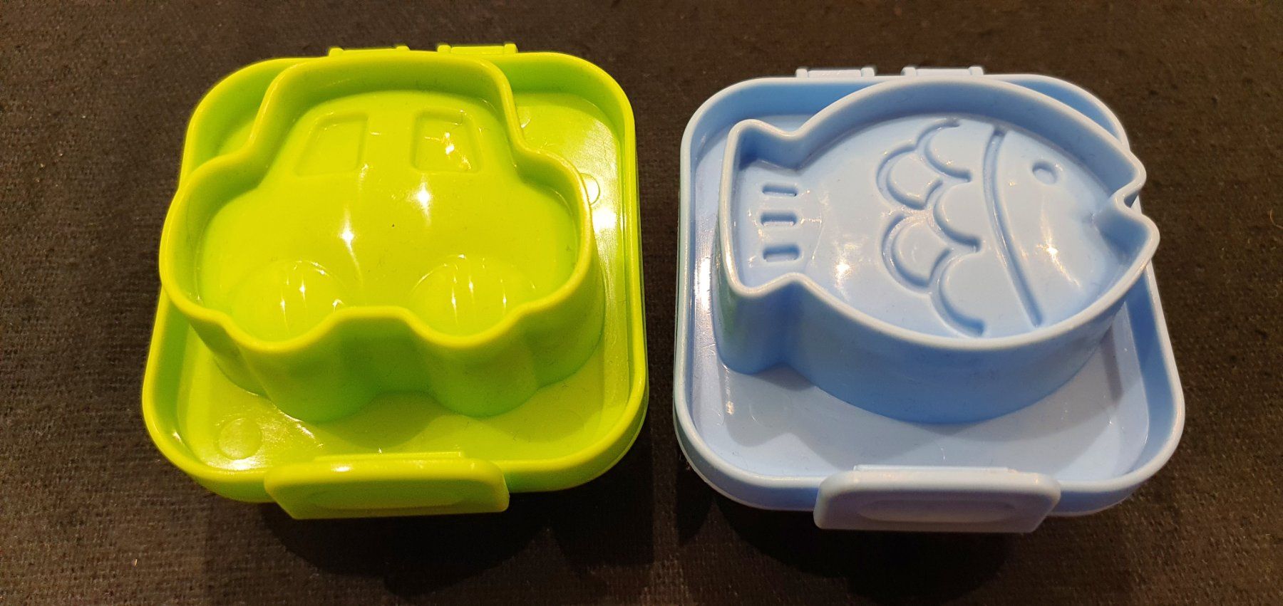 Teglie da forno: 2er Set Eierformer / Kindersnack Formen: Auto & Fisch – Usato da Jona venduto da VivianPatrick 1