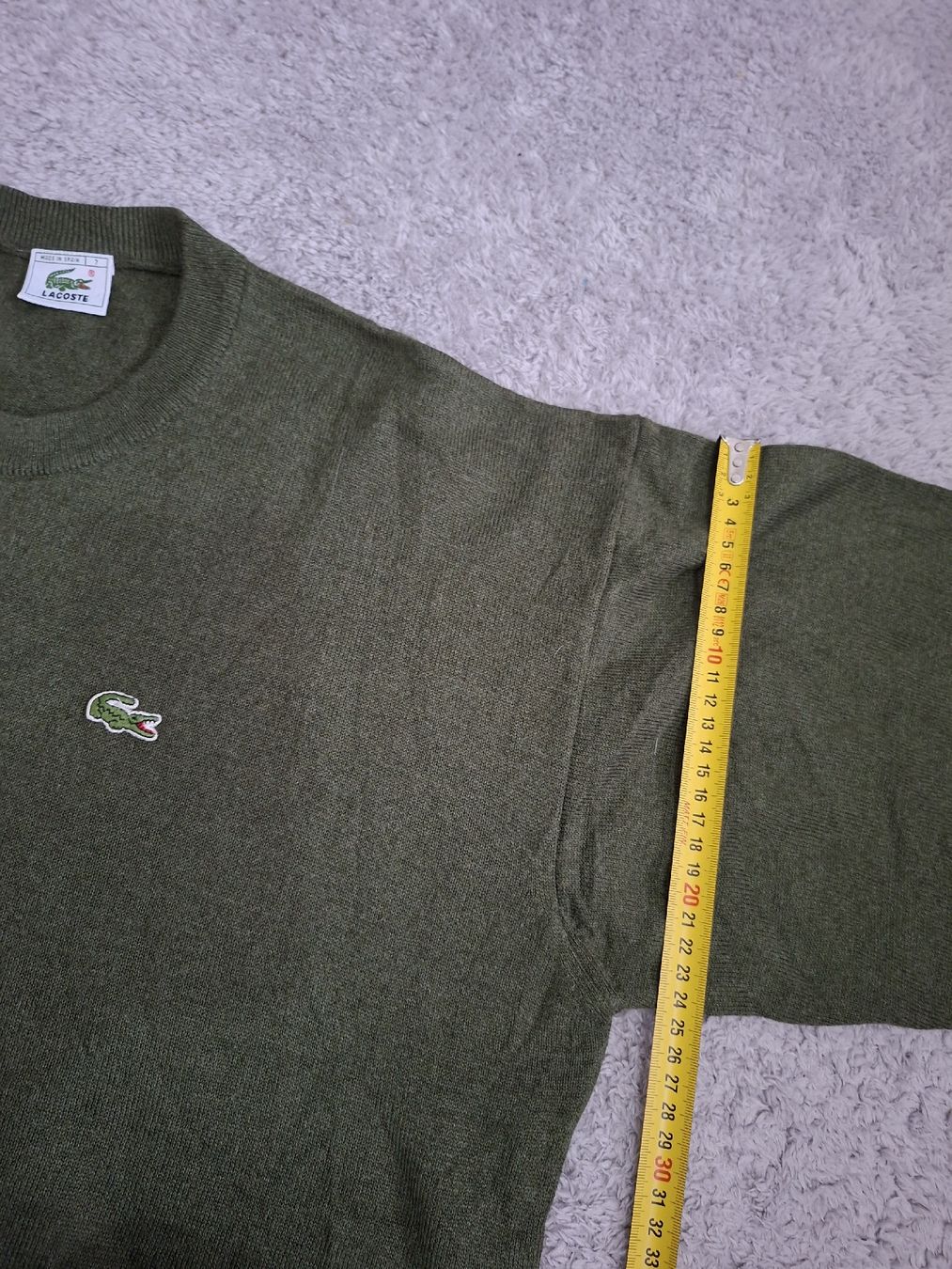 Lacoste Maglioni & Felpe: Pull-over Lacoste vert olive, taille M, laine mélangée – Usato da Renens VD venduto da ser_j2fn 3
