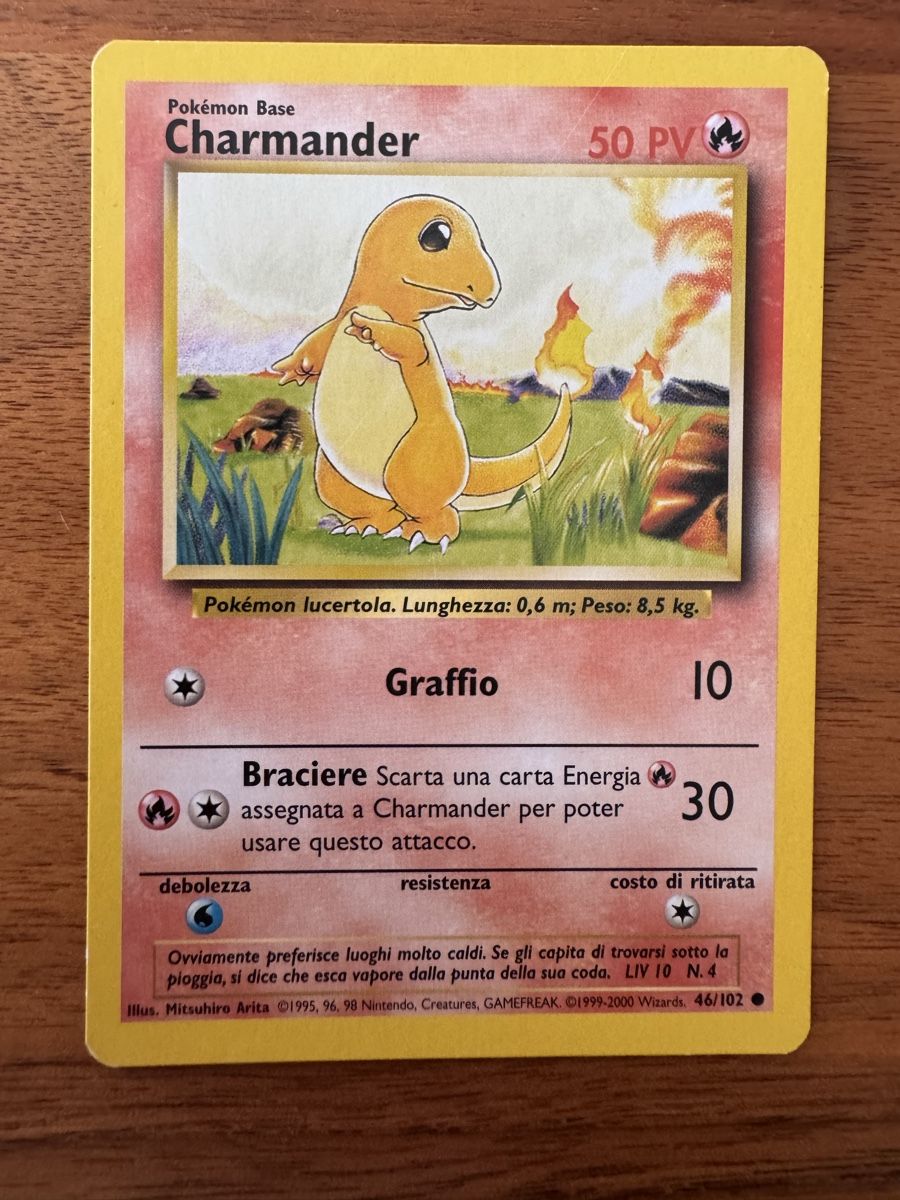 Pokémon Sammelbilder & Trading cards: Charmander - Set Base 46/102 - 1995 – Neu (gemäss Beschreibung) aus Breganzona von CaiLol