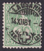 Nr. 49 Vollstempel LAUSANNE VD, mit Kleinbefund, Kat: 150.-