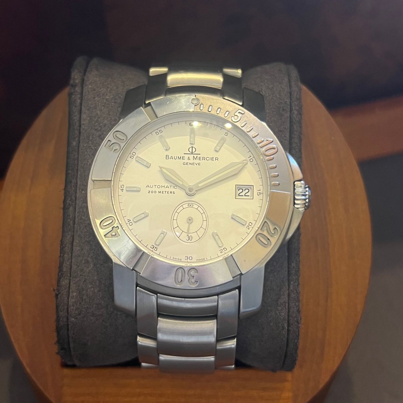 Baume & Mercier Orologi: Baume & Mercier Capeland Diver Automatic 65367 – Usato da Carouge GE venduto da Watchaser
