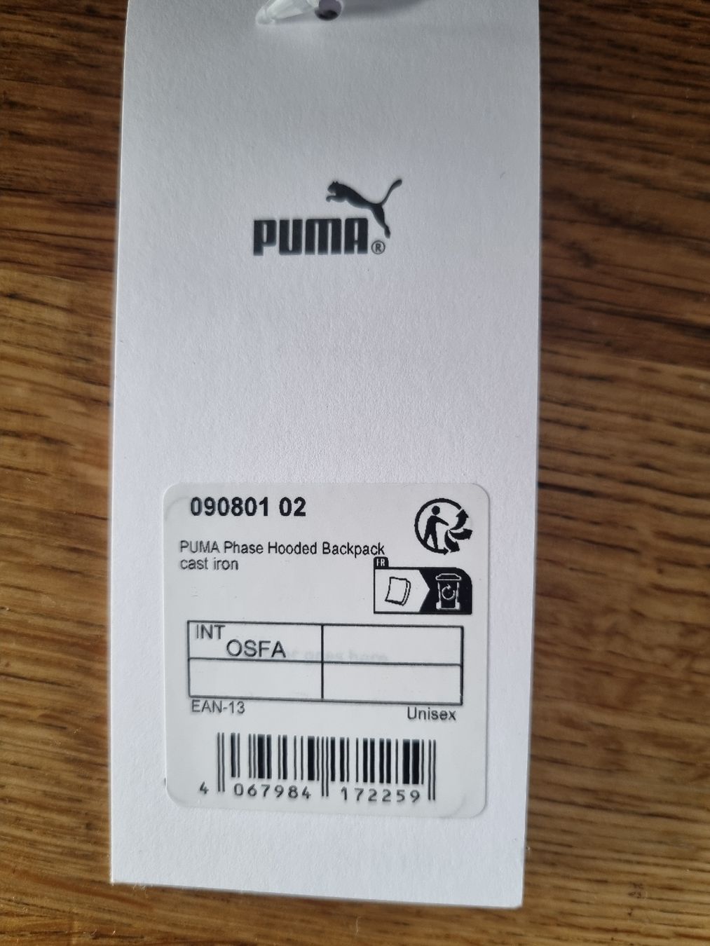 Puma Zaini: Puma Rucksack grau NEU!! – Nuovo e nell'imballaggio originale da Illighausen venduto da Flomi50 2