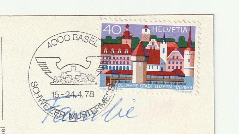 Cartoline postali: Ansichtskarte Schweizer Mustermesse Basel 24.04.1978 – Usato da St. Gallen venduto da Ricardo_Deals 2