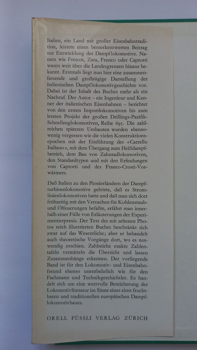 Libri: Geschichte der italienische Dampfloks – Usato da Wetzikon ZH venduto da be_sc 1