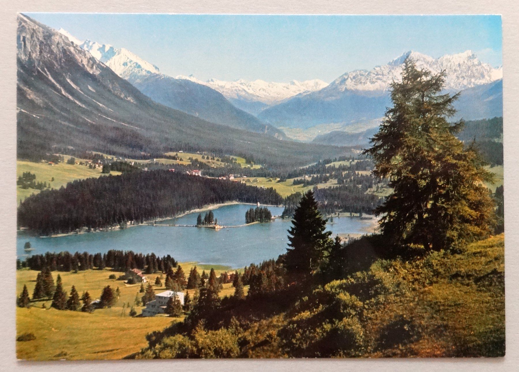 Cartoline postali: Heidsee mit Oberhalbsteiner Bergen – Usato da Fétigny venduto da Billy2miny