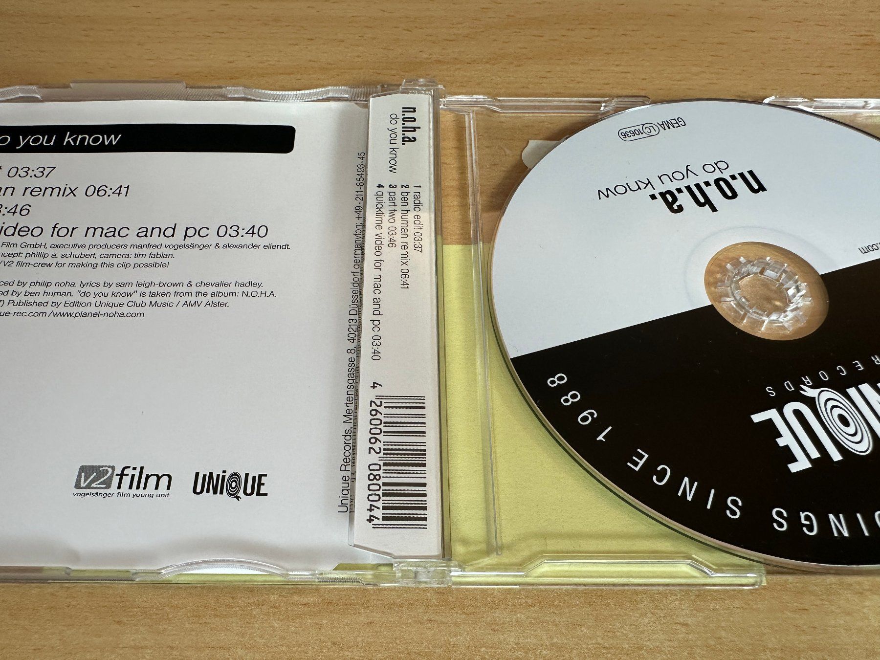 CD: N.O.H.A. – Do You Know - Maxi CD – Usato da Rikon im Tösstal venduto da Alpenmutz 1