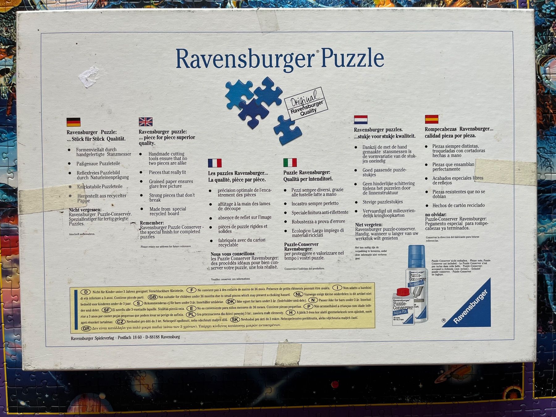 Ravensburger Puzzle: Ravensburger Puzzle Mystic Places 1998 – Usato da Zürich venduto da Gurkis 3