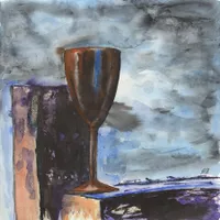 Aquarell: Kelch