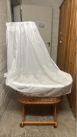 Baby Wicker Cradle with Canopy Used Condition