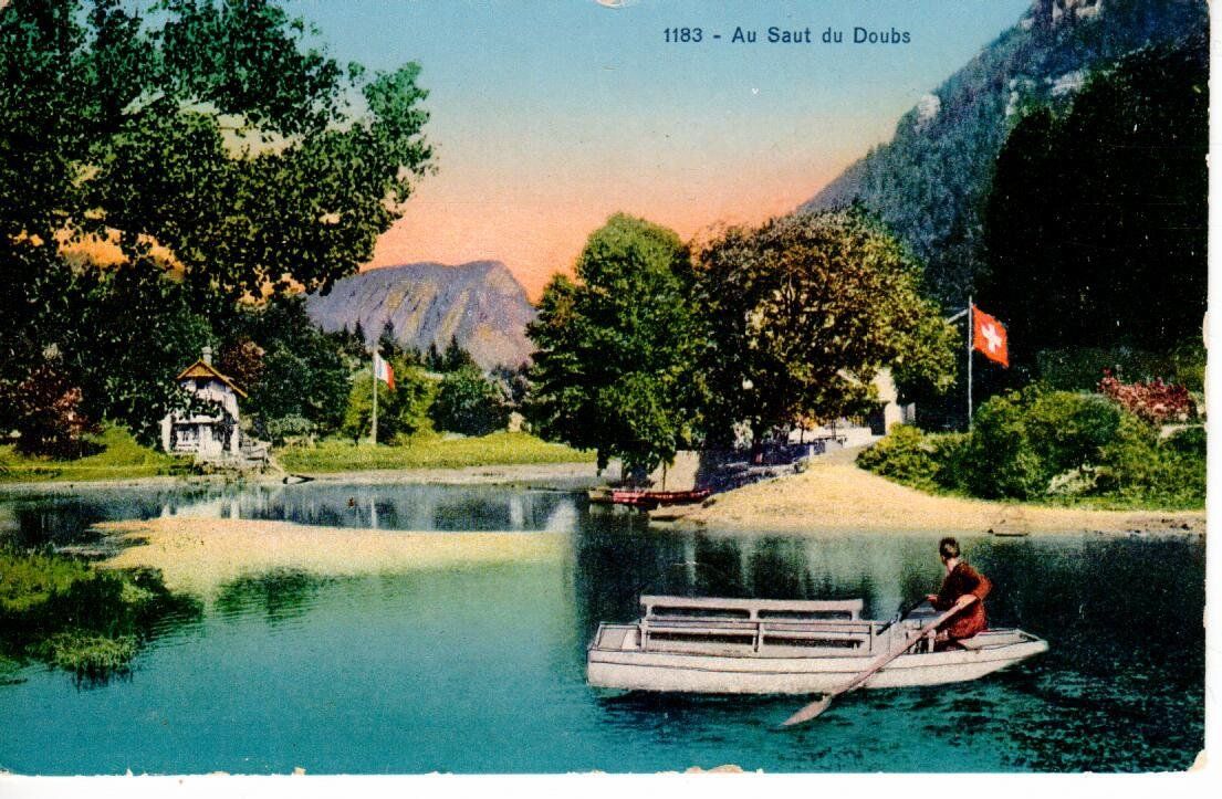 Cartoline postali: Au Saut du Doubs  1929 – Usato da Wolhusen venduto da Curver9