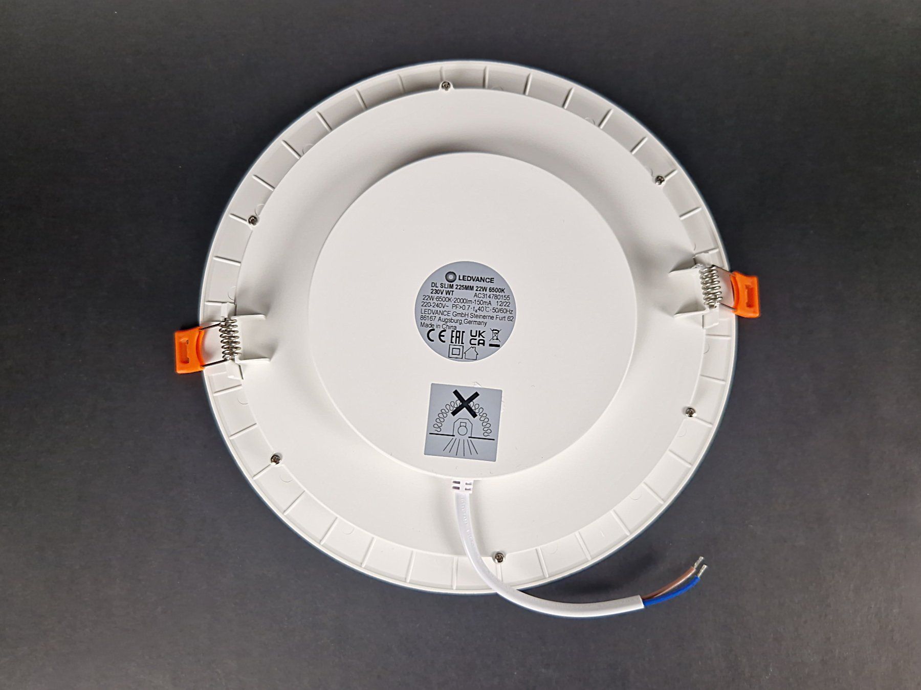 Lampadari & plafoniere: LEDVANCE Deckenlampe LED Downlight Slim 225mm – Nuovo (secondo la descrizione) da Basel venduto da Restwert_Basel 2