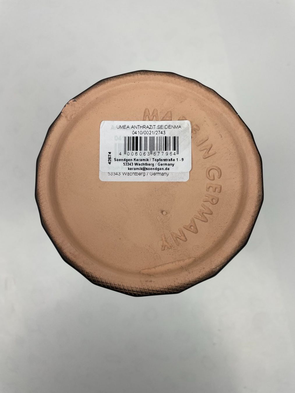 Vasi & Recipienti: Anthrazit Seidenmatt Blumenvase, Höhe ca. 21cm, Deko – Nuovo e nell'imballaggio originale da Wängi venduto da Thurgauer98 4