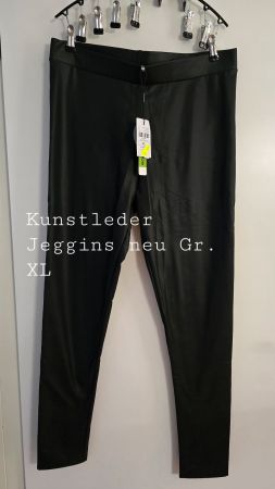 Kunstleder Jeggins Gr. XL