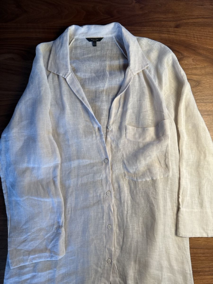 Massimo Dutti Camicette: Massimo Dutti Damen Hemdbluse Leinen Grösse S – Usato da Brütten venduto da Bettina_07 1