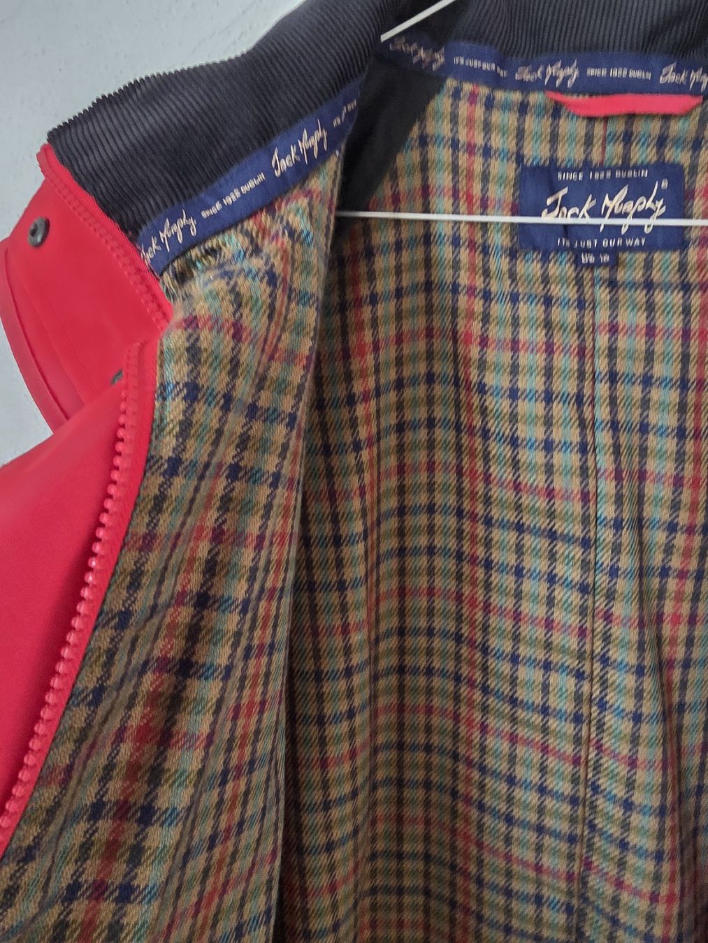 Cappotti: Jack Murphy Red Long Raincoat with Tartan Lining – Nuovo (secondo la descrizione) da Savigny venduto da mar_pfd8 4