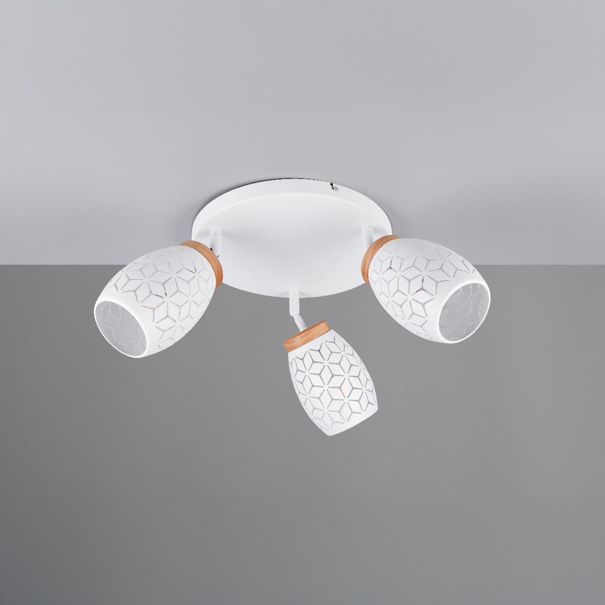 Kronleuchter & Deckenlampen: Deckenleuchte, Weiss, Muster, 58 cm Ø – Neu (gemäss Beschreibung) aus Kreuzlingen von Smart-Light 2