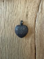 Anhänger Thomas Sabo Herz Silber Zirkonia Schwarz 