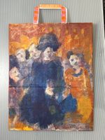 Original Bernhard Sauter Migros Tragetasche Kunst signiert