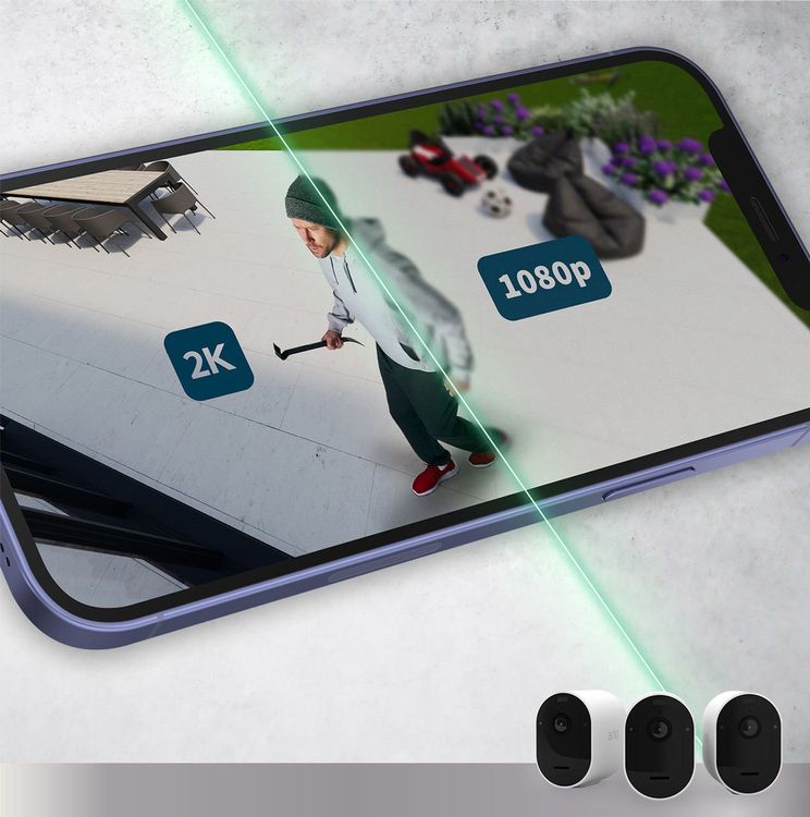 Arlo Pro 5 2K - Caméra de surveillance sans fil - État neuf (D'occasion ...