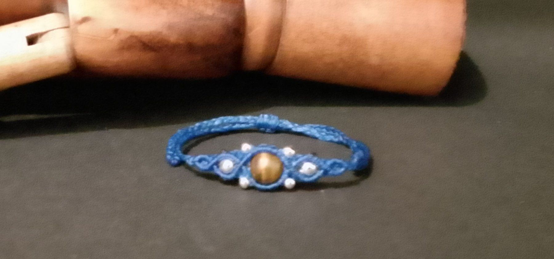 Bracciali & Braccialetti: handgemachtes Makramee Armband mit Tigerauge – Nuovo (secondo la descrizione) da Pfäffikon ZH venduto da Emporos_42