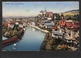 AK× BE Thun und die Aare , 1919