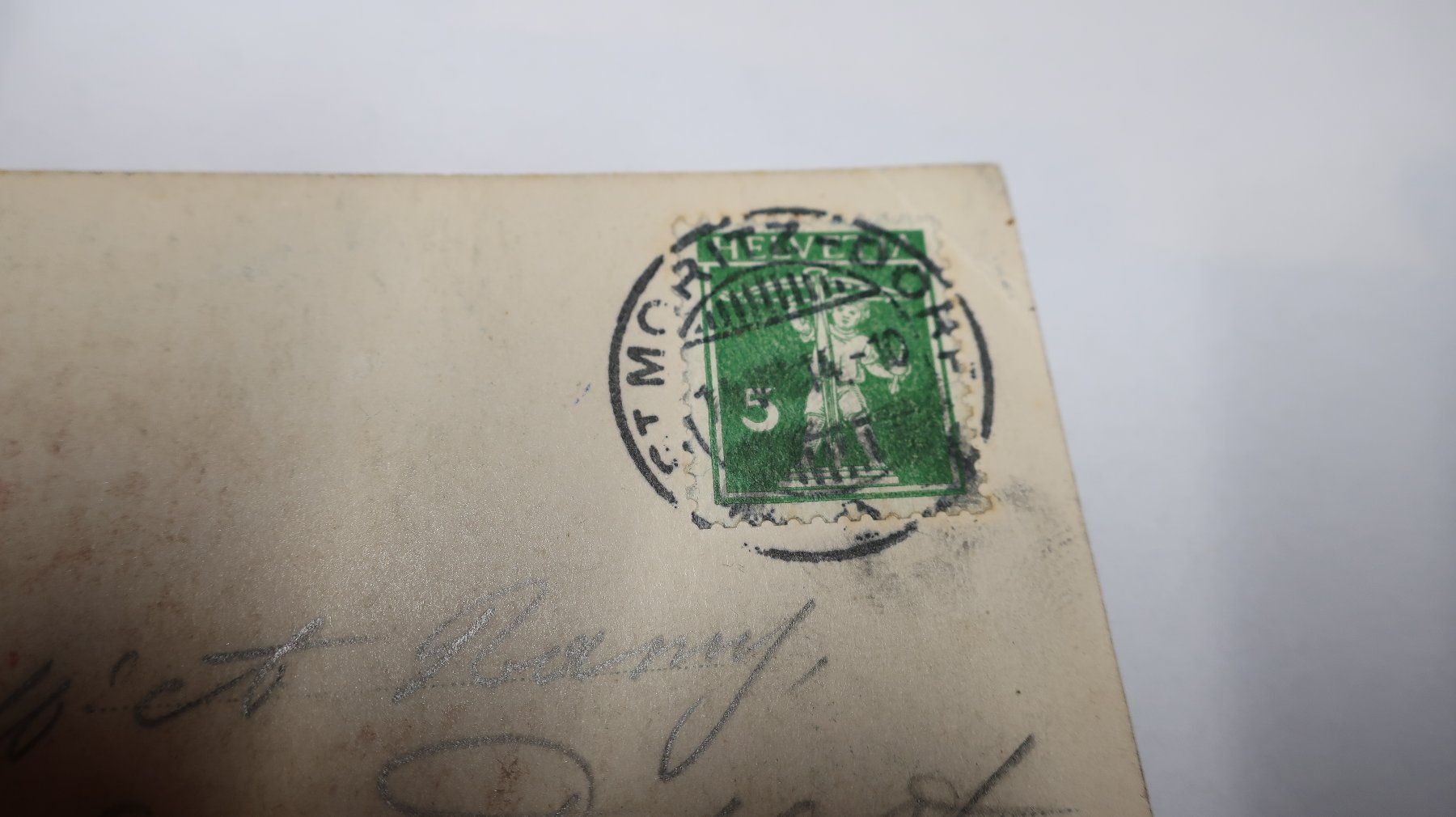 Cartoline postali: Bernina - Bahn beim Hospiz 1914 – Usato da Cormoret venduto da Pascalll2001 4