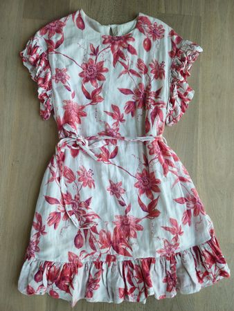 Sommerkleid mit Leinenanteil
