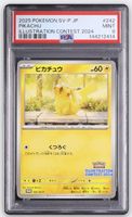 Pikachu 242/SV-P Pokemon Japanese Promo PSA 9