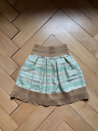 LE SHOW ROOM - Bouclé Rock gold-türkis-weiss S