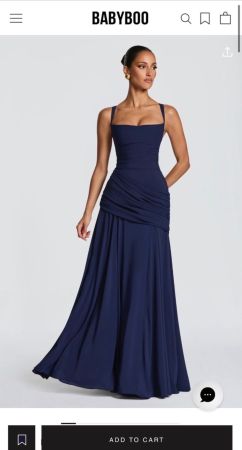 Robe longue bleu Babyboo pour cérémonie/mariage/bal
