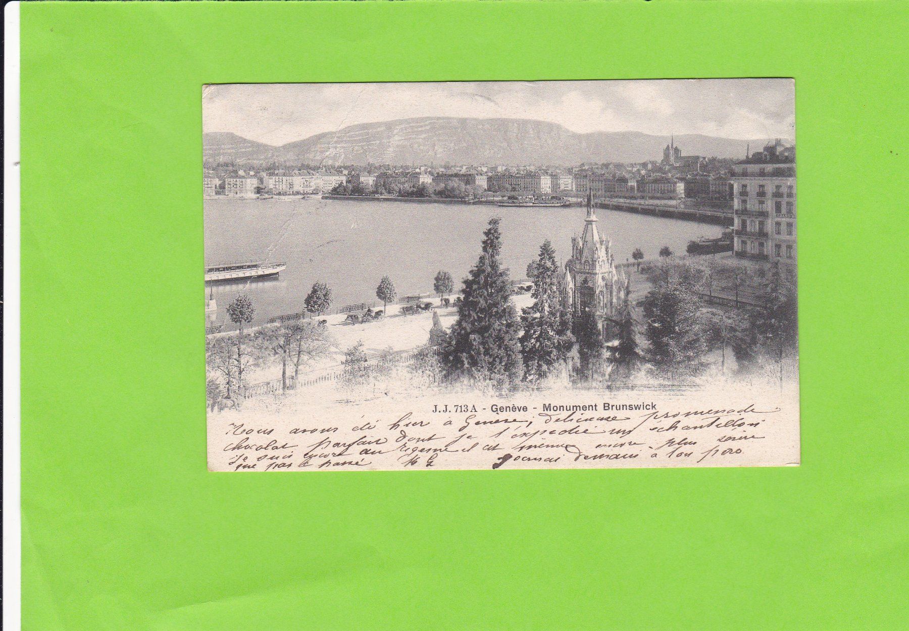 Cartoline postali: Genève. Monument Brunswick – Usato da St. Peterzell venduto da neckertal