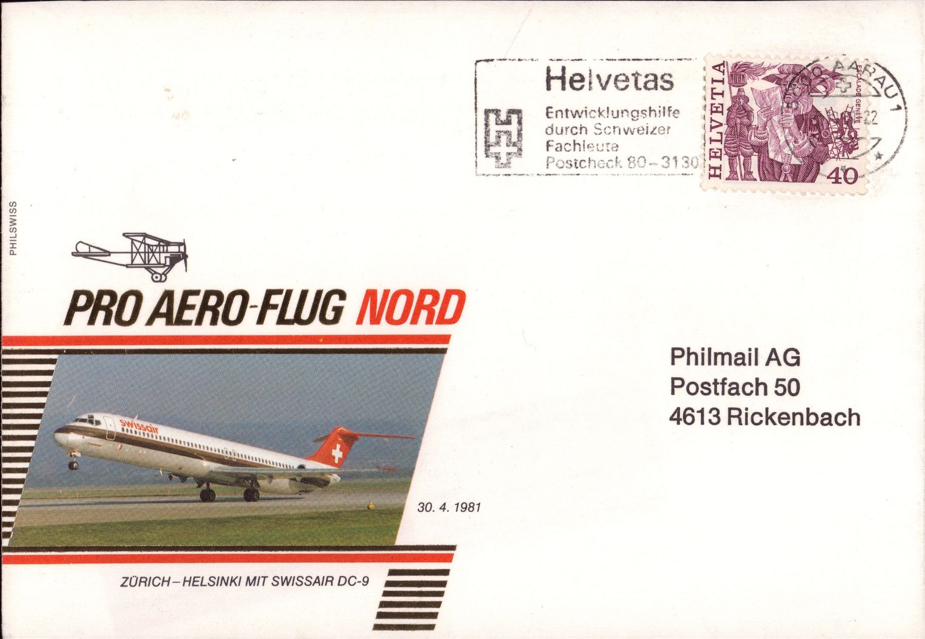Alle Briefmarken: Flugbriefe Lot - Pro Aero Flug, Jubiläum, ... – Gebraucht aus Eggersriet von glasshouse3egg 3