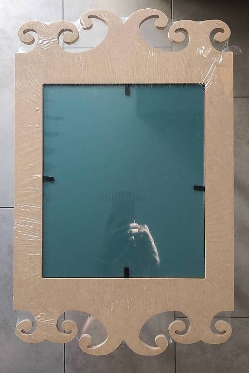 Specchi: Miroir en bois à décorer – Nuovo e nell'imballaggio originale da Le Crêt-p-Semsales venduto da staglione69 1