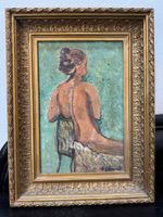 Nu vu de dos par Roberto Gherardi - Huile sur toile 22x34 cm