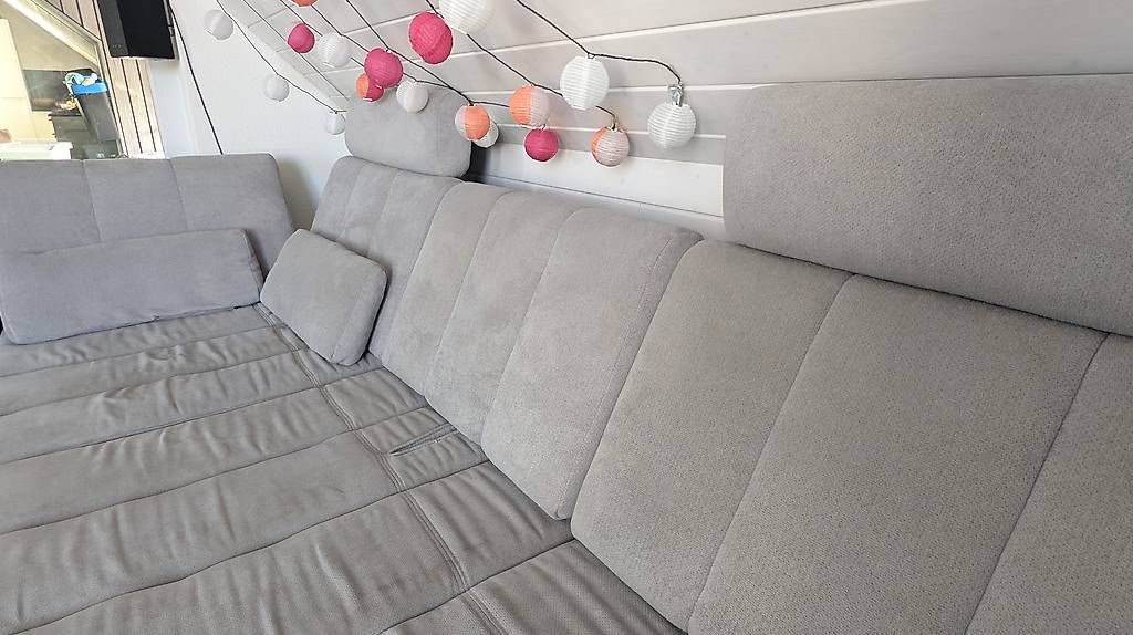Divani: Grosse Wohnlandschaft grau/beige – Usato da Veltheim AG venduto da D.Pfister 1