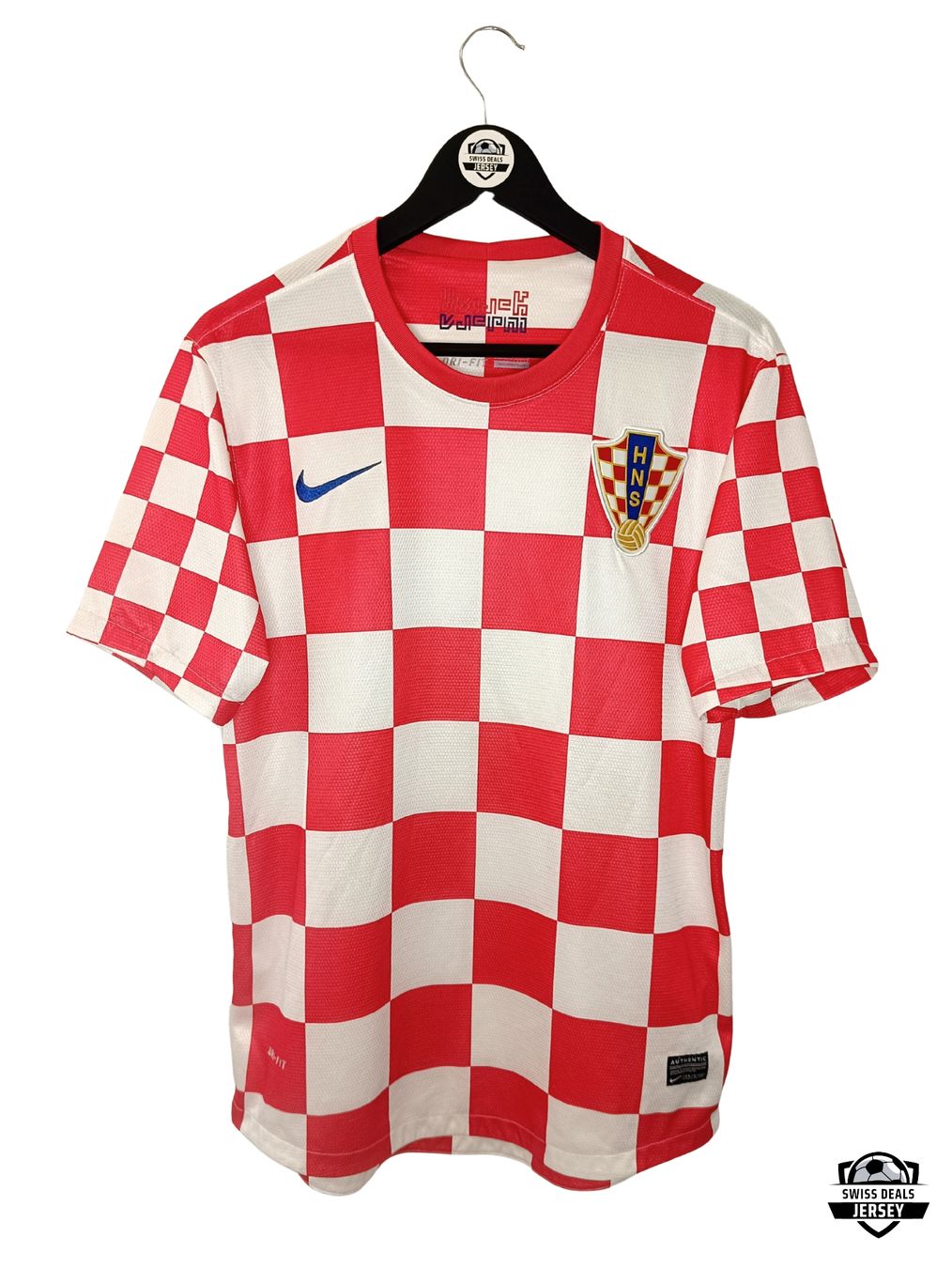 Nike Canottiere & Pantaloni: ORIGINAL Croatia 2012-13 Home Trikot – Usato da St-Léonard venduto da SwissDealsJersey