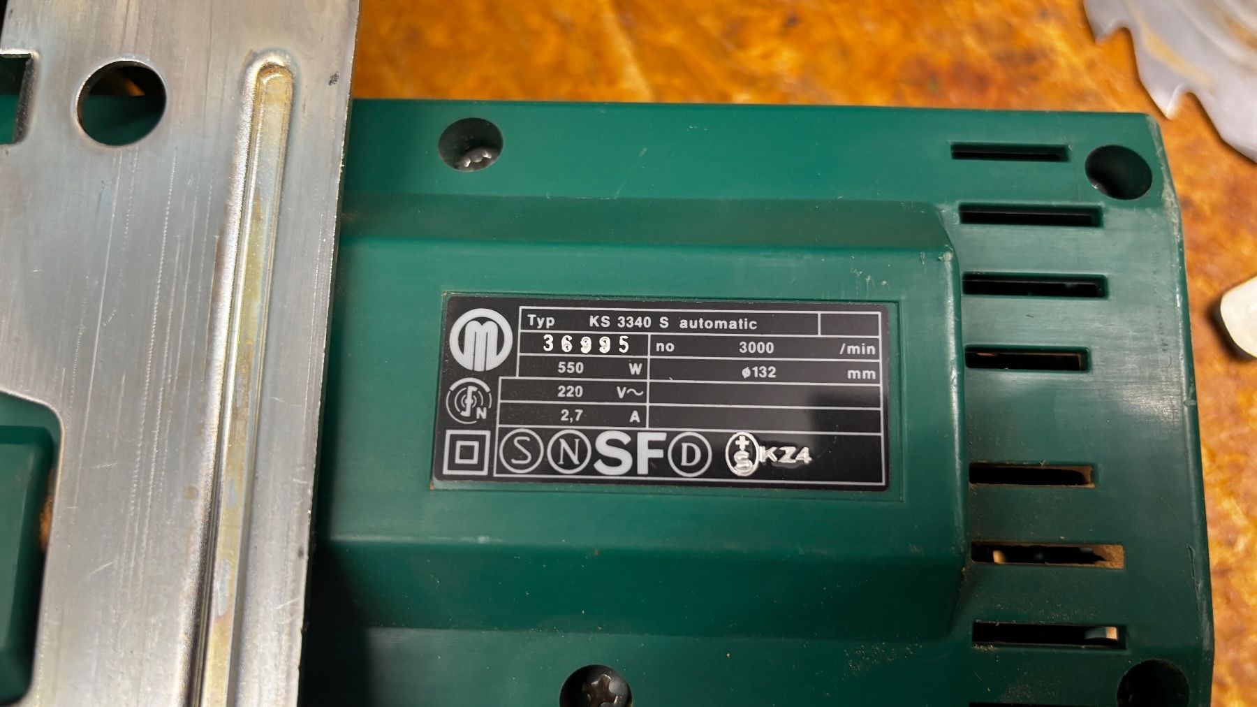Metabo Seghe: Metabo Kreissäge KS 3340 S – Usato da Sins venduto da chris8263 2