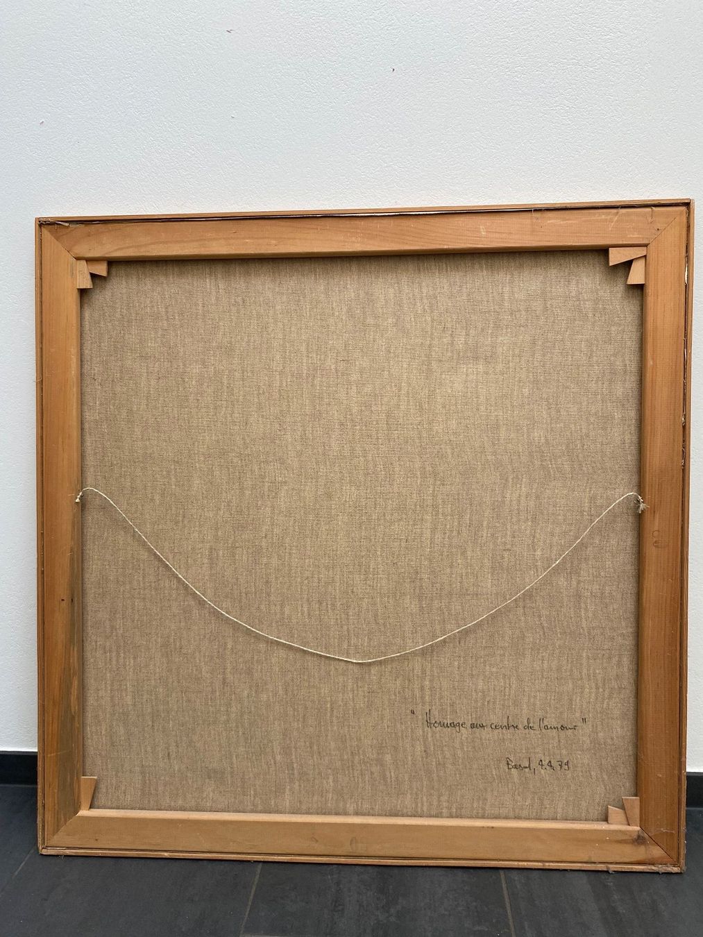 Dipinti: Composition,  Collage/Tusche "Hommage aux centre de l'amour" – Usato da Basel venduto da ota_2f9m 4