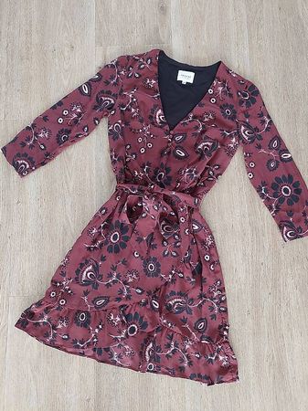 Wie NEU! Kleid XS 34 Sezane 100% Seide