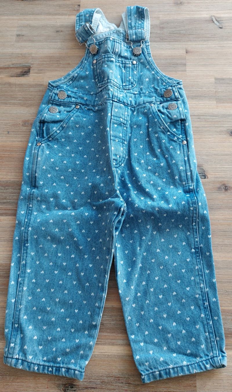H&M Pantaloni: Latzhose Kinder Grösse 98 Herzen blau – Usato da Basel venduto da Sinibini86