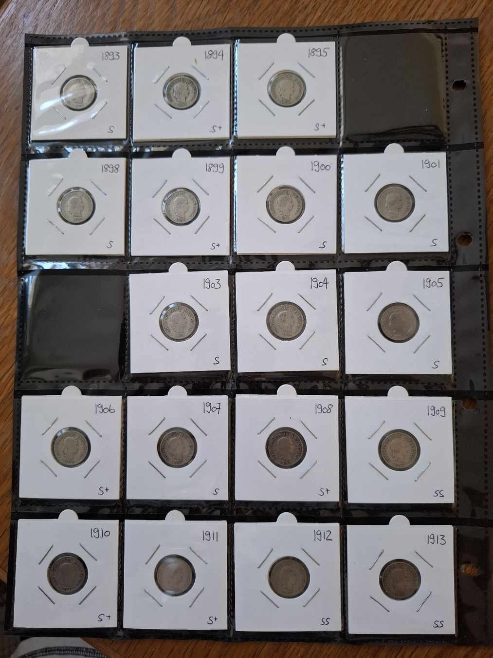 Tutti le monete: 5 Rappen Sammlung nr.20 – Usato da Hunzenschwil venduto da Hardrock6 1