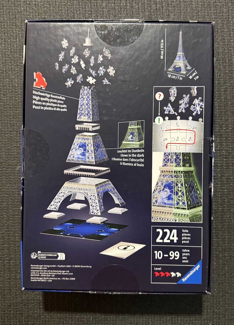 Ravensburger Puzzles: Ravensburger 3D Eiffelturm GLOW – Neu (gemäss Beschreibung) aus Contone von Chaos76 1