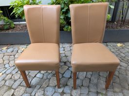 2 Esszimmerstühle Leder