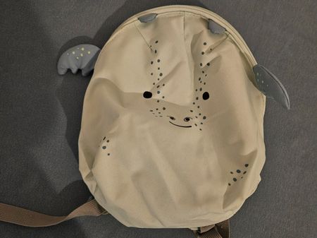 Süsser Kinderrucksack Drache, beige, neuwertig