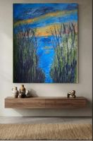 Gemälde mit Landschaftsmotiv handmade 60×80