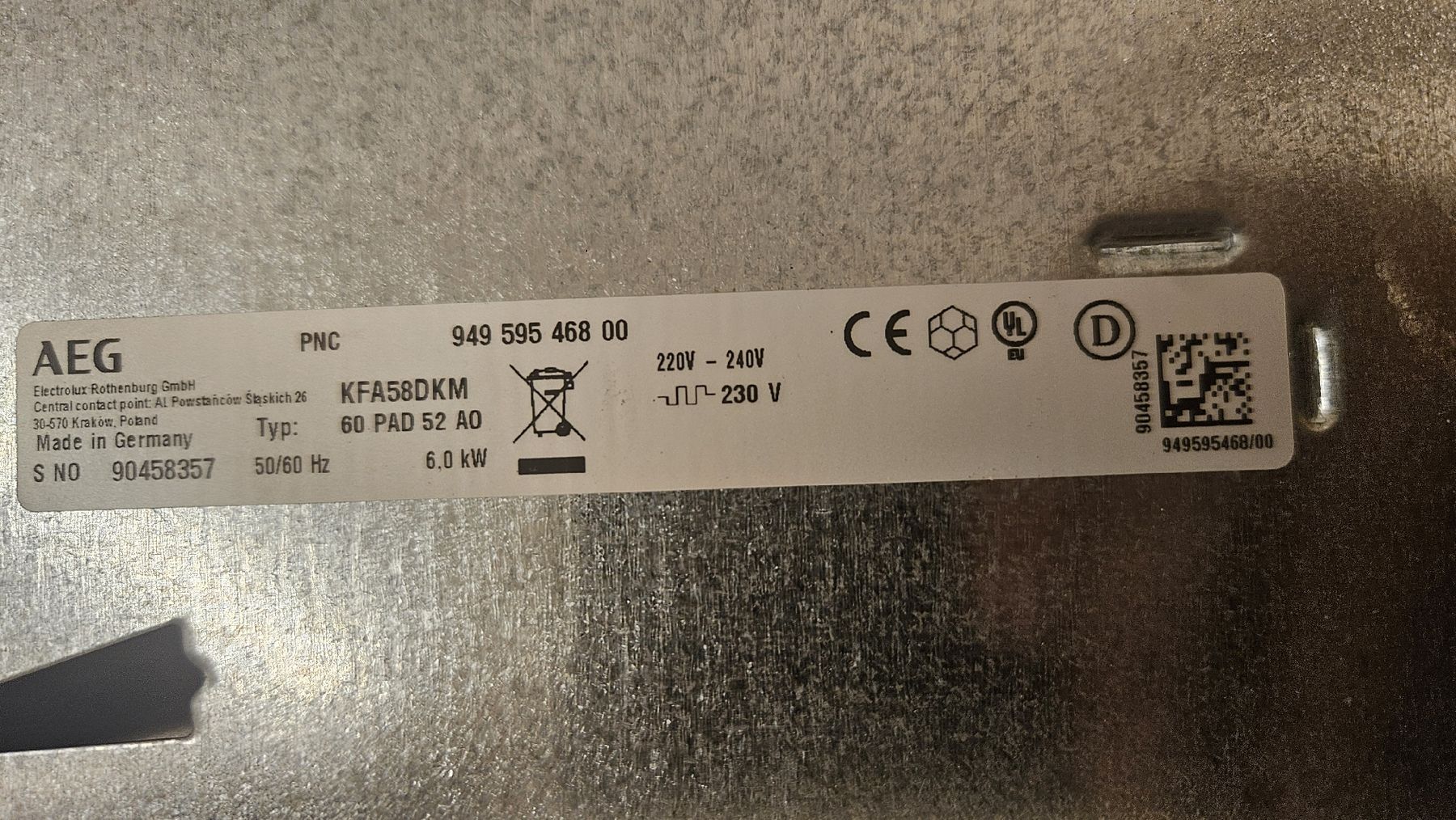 Cucine: Plan de cuisson vitrocéramique electrolux – Usato da Evionnaz venduto da mot_gfz5 1